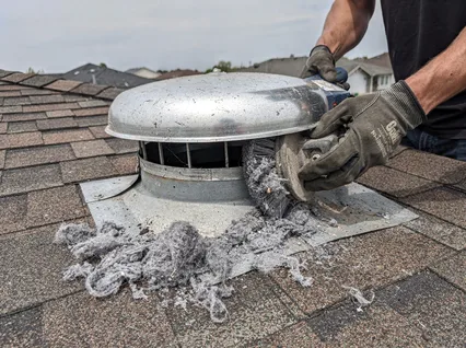 Cleaning Dryer Vent On Roof in Port Wentworth