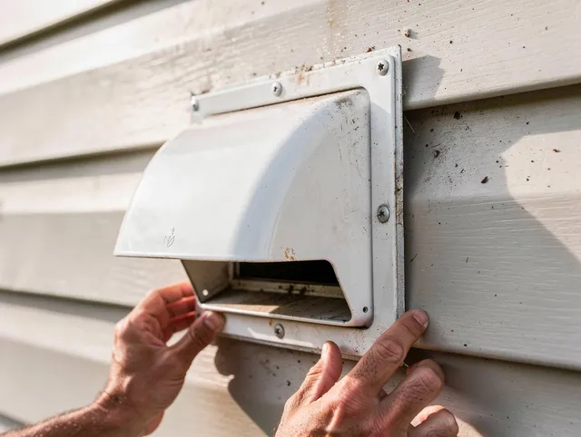Port Wentworth Dryer Vent Cleaning technician delivering thorough residential dryer vent cleaning service in Port Wentworth